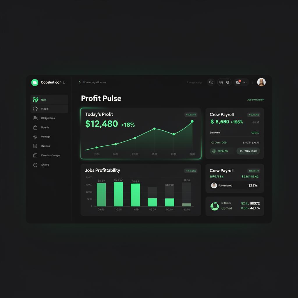 Business Portal — Real-time Profit Pulse + command center